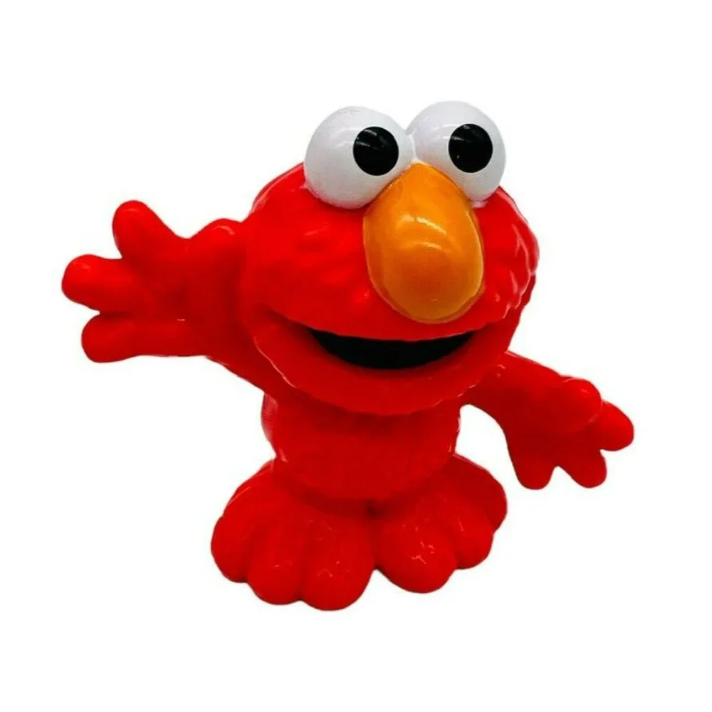Hasbro Sesame Street Figures Elmo Grover Oscar The Grouch 2.5 inches Plastic Toy